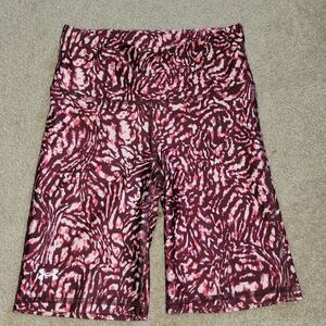 Under Armour Women's XS HeatGear COMPRESSION Bike Shorts activewear red pink whi